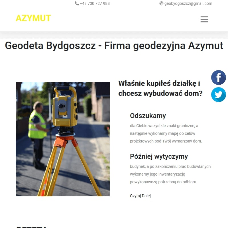 Usługi geodezyjne – Bydgoszcz