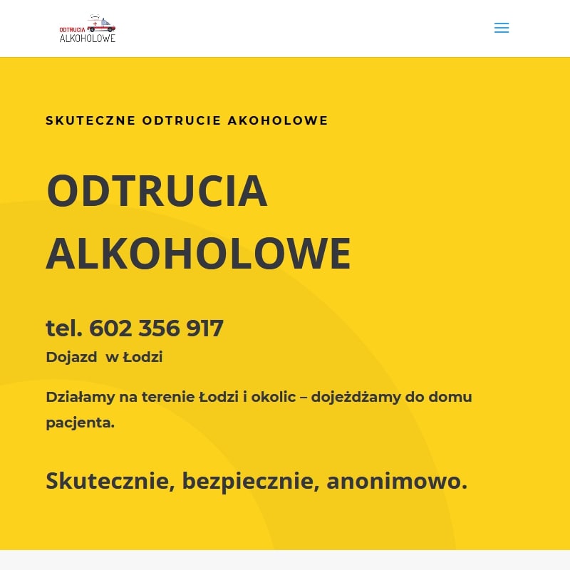 Przerwaniu ciągu alkoholowego w Łodzi