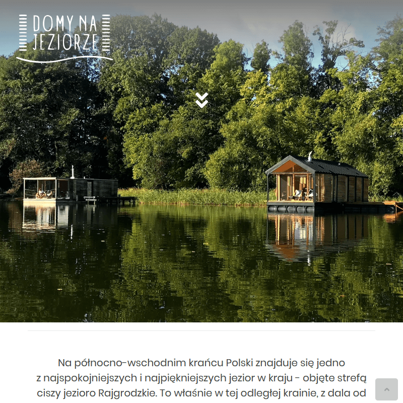 Ekskluzywne domki z bezpośrednim dostępem do jeziora